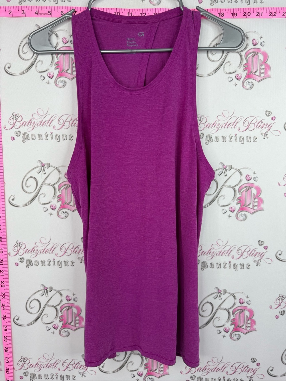 GAP tank top GAP FIT BREATHE Fuchsia purple Sleeveless Tank Top